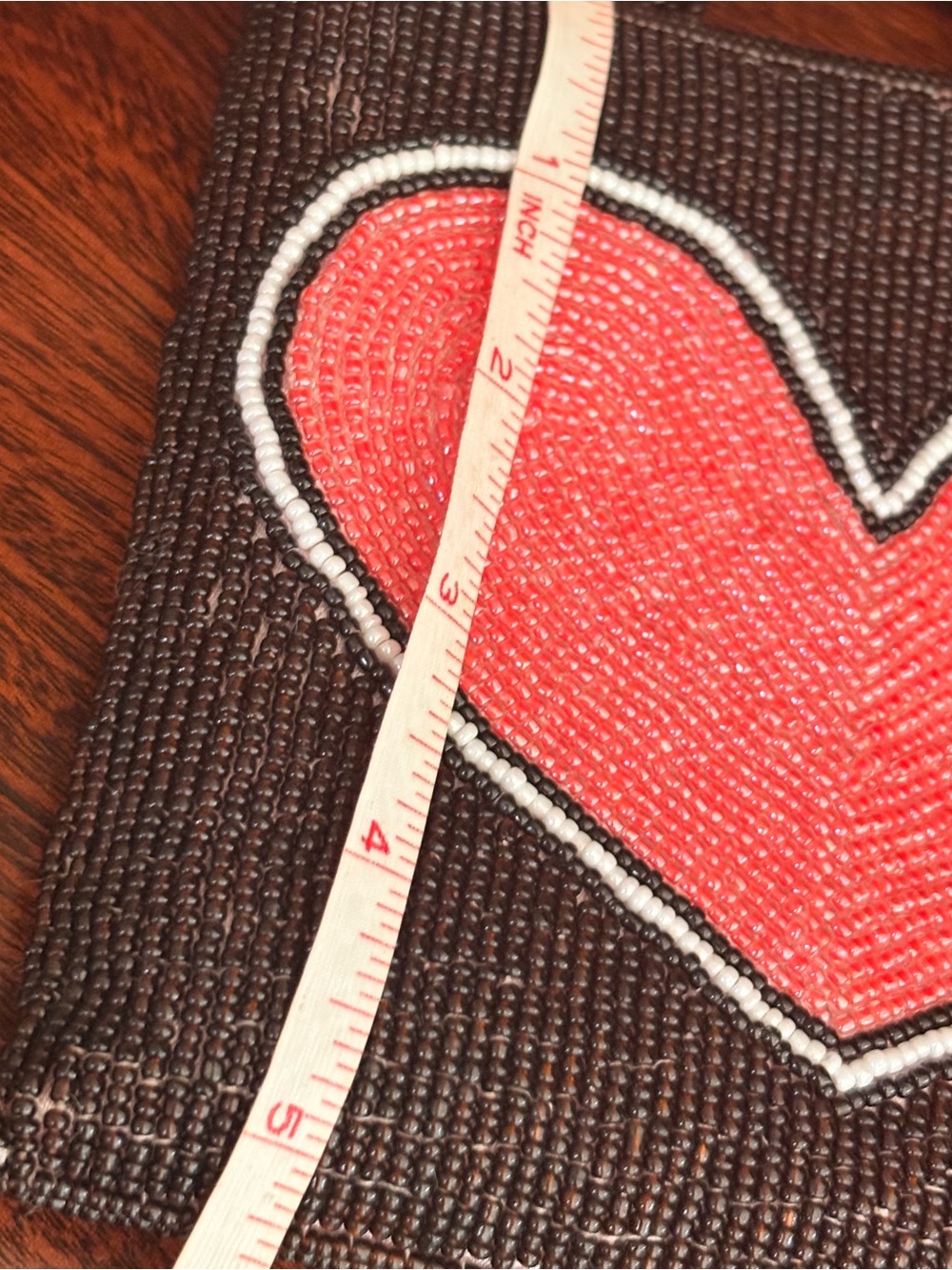 Elissa Bloom Hand-Beaded Heart
Disco Bag - Black & Red - Great Condition! - Picture 8 of 9